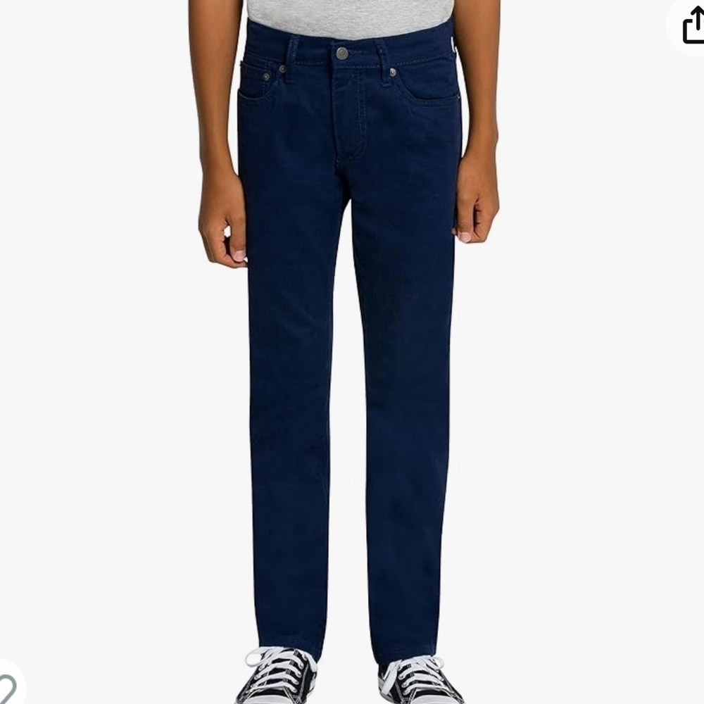 NWT Levi's Boys' 511 Slim Fit Uniform Pants navy